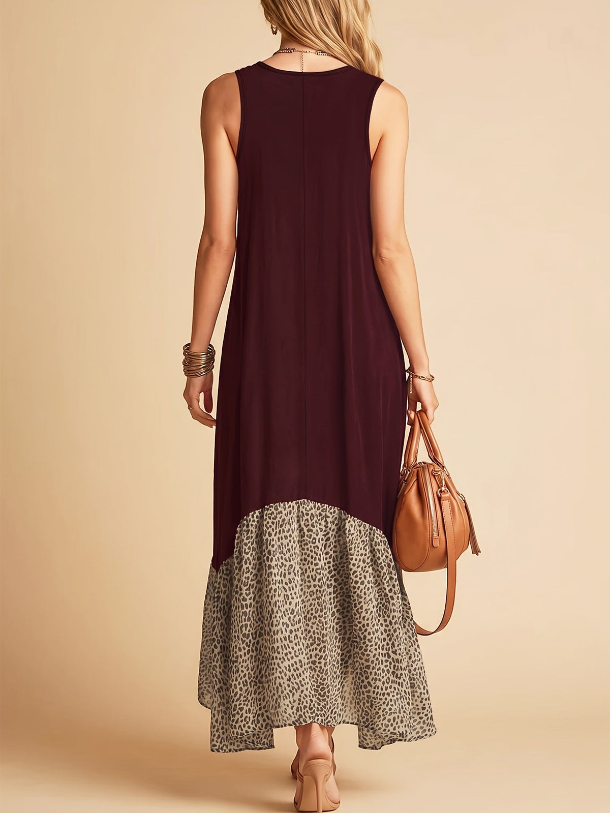 Women's Vintage Bohemian Sleeveless Maxi Dress