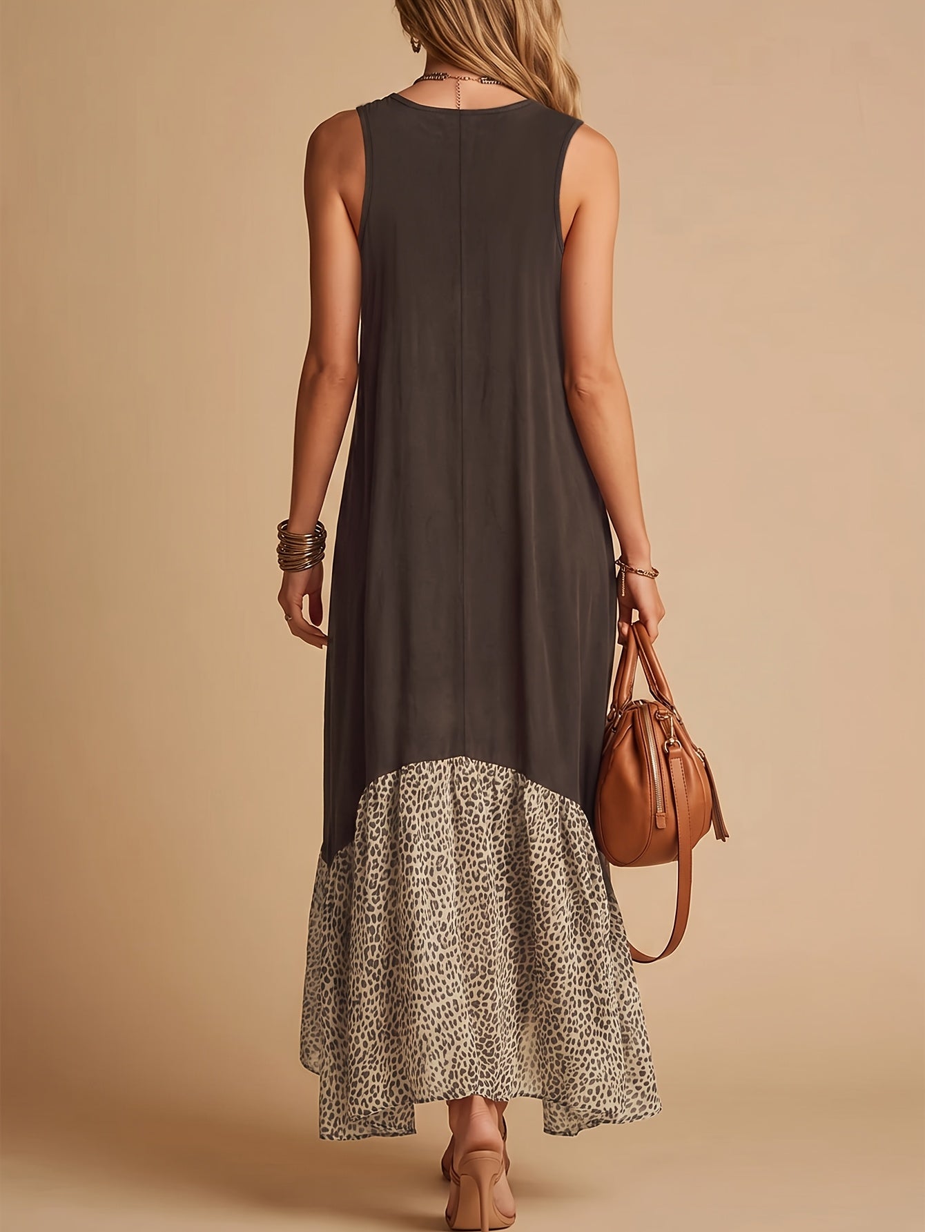 Women's Vintage Bohemian Sleeveless Maxi Dress