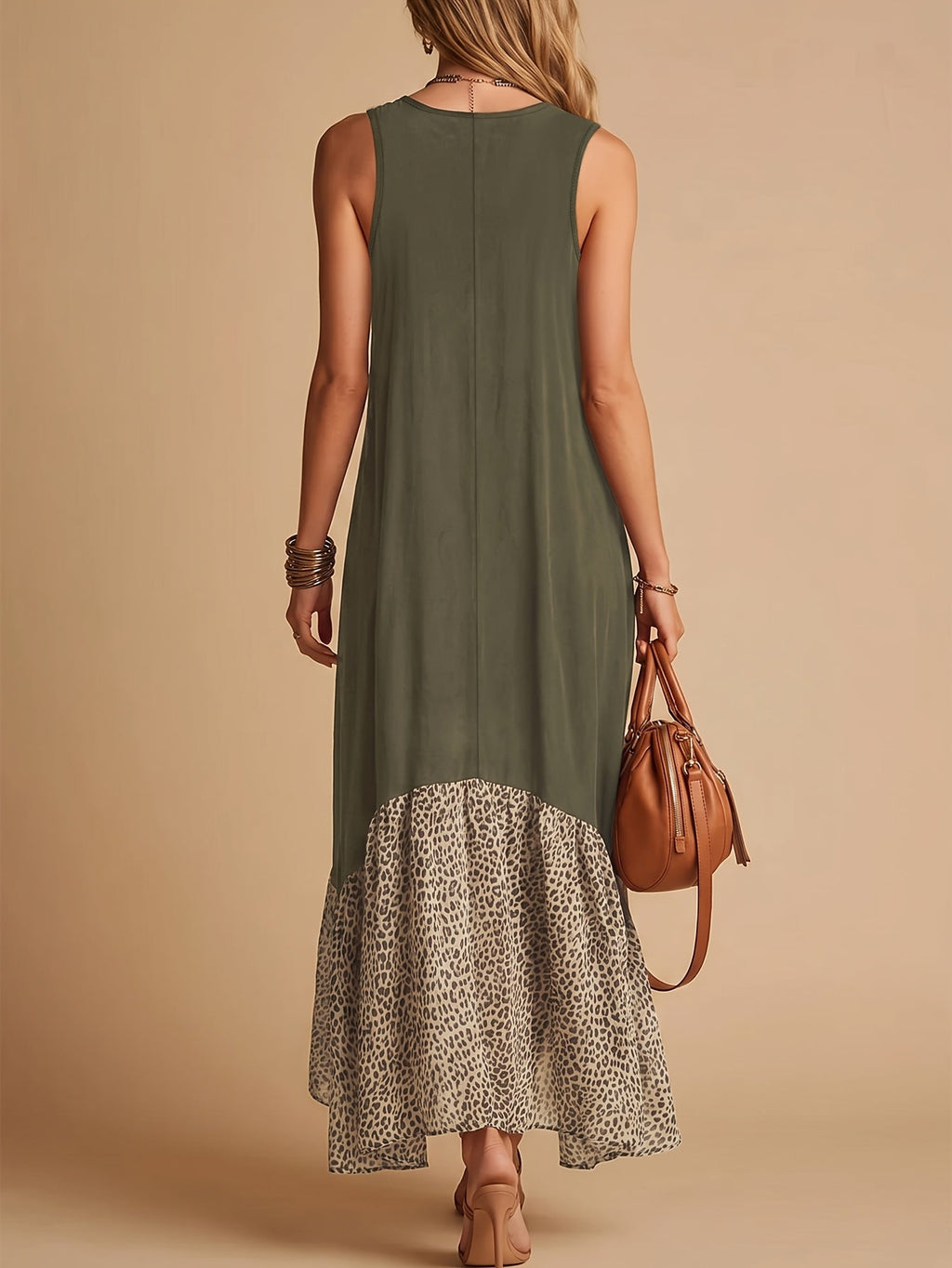 Women's Vintage Bohemian Sleeveless Maxi Dress