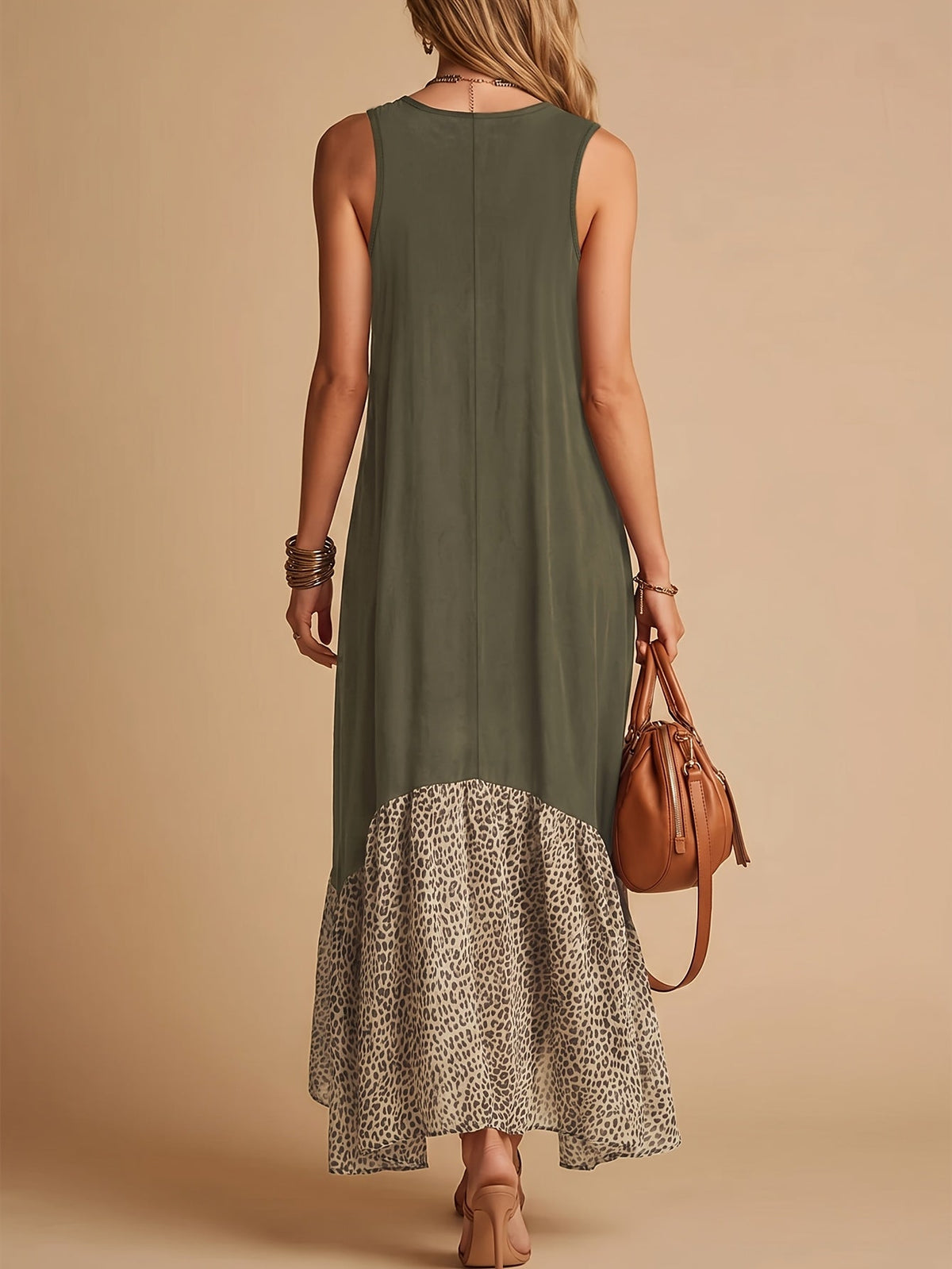 Women's Vintage Bohemian Sleeveless Maxi Dress