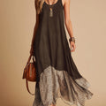 Women's Vintage Bohemian Sleeveless Maxi Dress